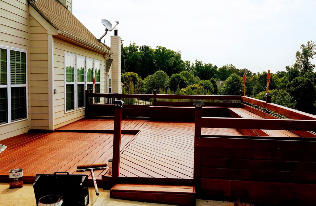 stained deck